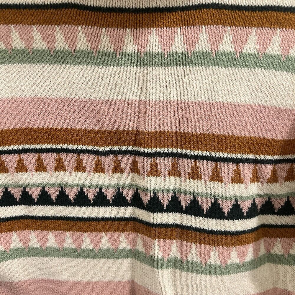 Misha & Puff Puffsleeve Turtleneck Rosette Blanket Pattern Pima Cotton Kids 4Y - Picture 5 of 8